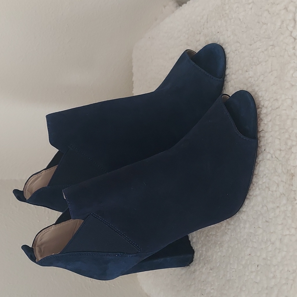 Marc Fisher Navy Ankle Booties